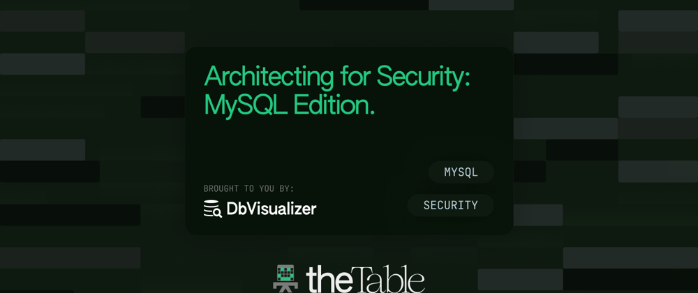 Cover image for Architecting for Security: MySQL Edition