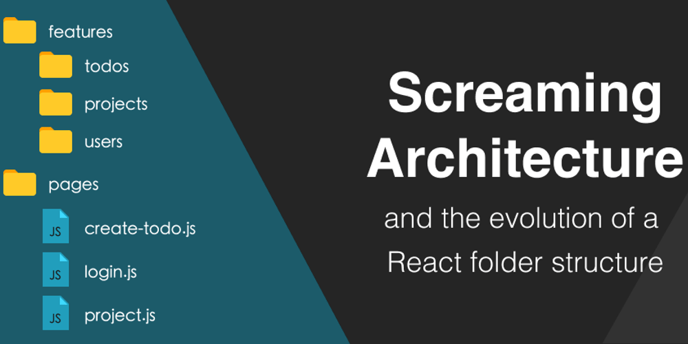 Screaming Architecture - Evolution of a React folder structure