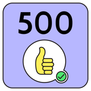 500 Thumbs Up Milestone
