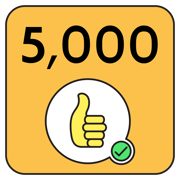 5,000 Thumbs Up Milestone