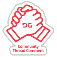Deepgram x DEV Hackathon Engagement Challenge Winner (Community Thread Comment) badge