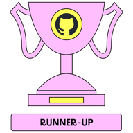 GitHub + DEV 2023 Hackathon Runner Up badge