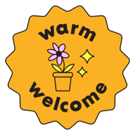 Warm Welcome badge