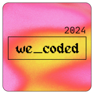 we_coded 2024 Participant badge