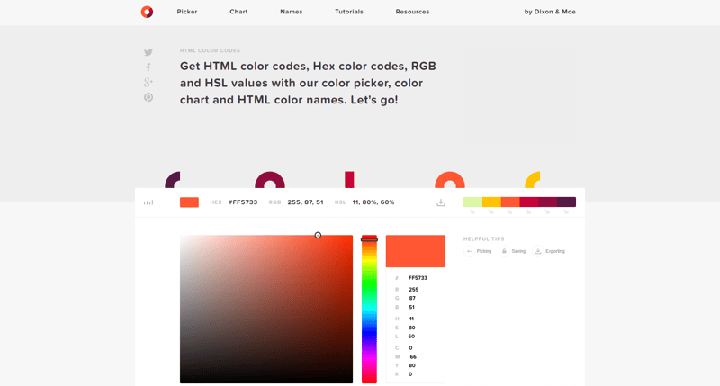 HTML Color codes