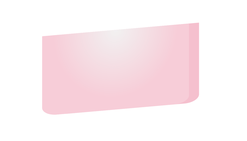 A pink rectangle with slightly darker right side