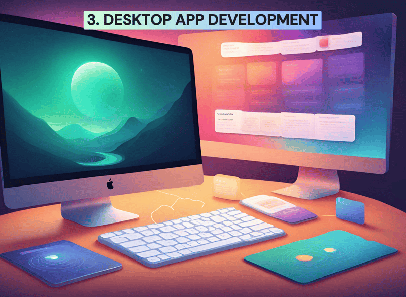 Image of desktop web development by shahan chowdhury