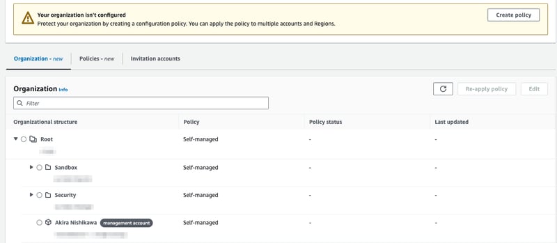 Use Central configuration for AWS Security Hub operation in AWS multi-accounts
