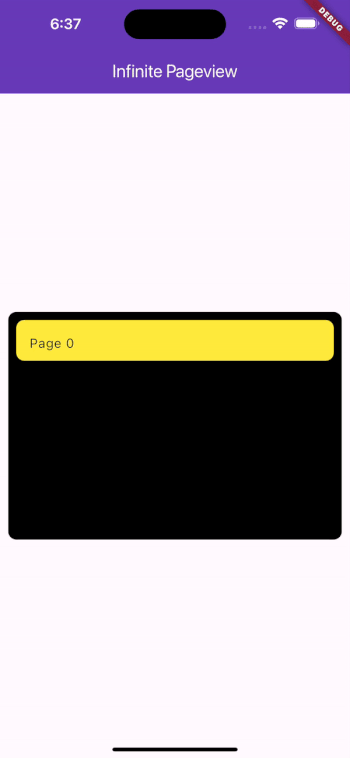 Flutter PageView with Static Layout