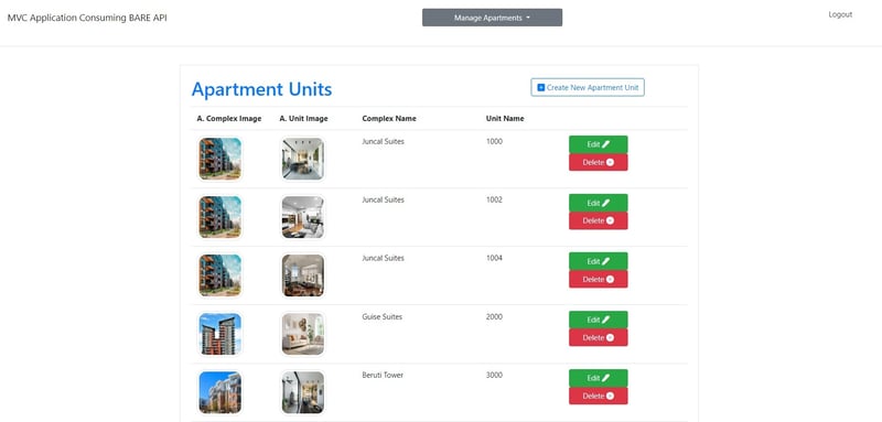 Manage Apartment Units