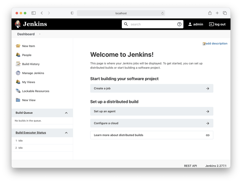 Jenkins home page