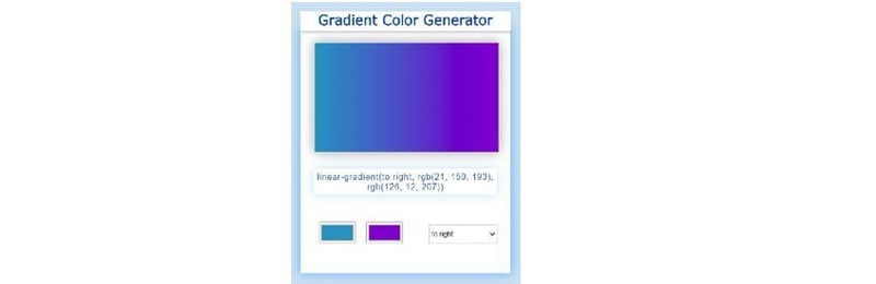Gradient Color Generator with JavaScript