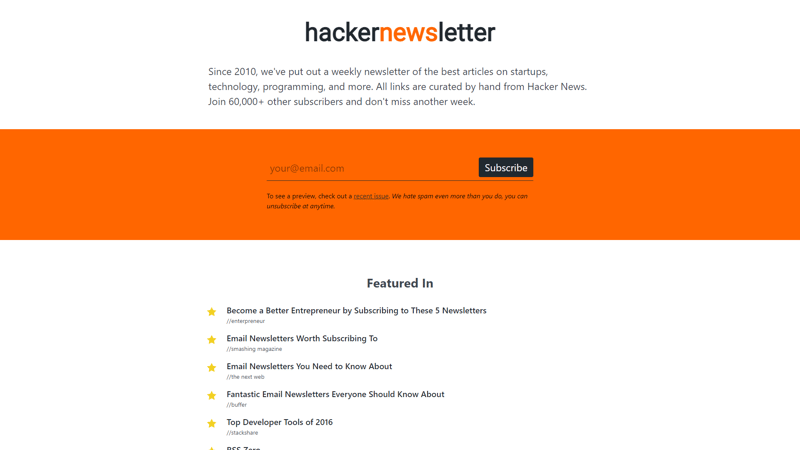 Hackernewsletter