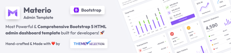 Materio Bootstrap 5 HTML Admin Template