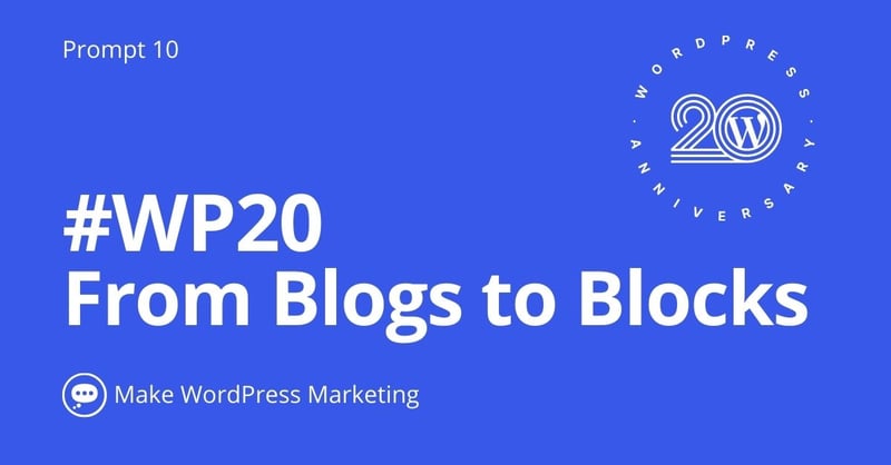 Screenshot: WordPress From Blogs to Blocks campaign