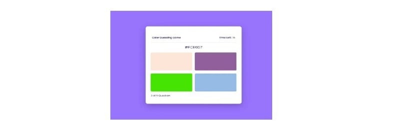 Color Guessing Game Javascript