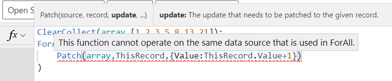 ForAll self update error